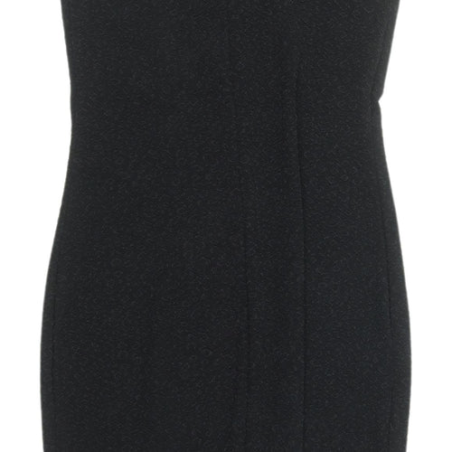 River Island Black Sleeveless Halter Dress Size 8