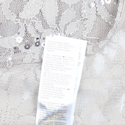 Julipa Women's Silver Lace Kimono Blouse