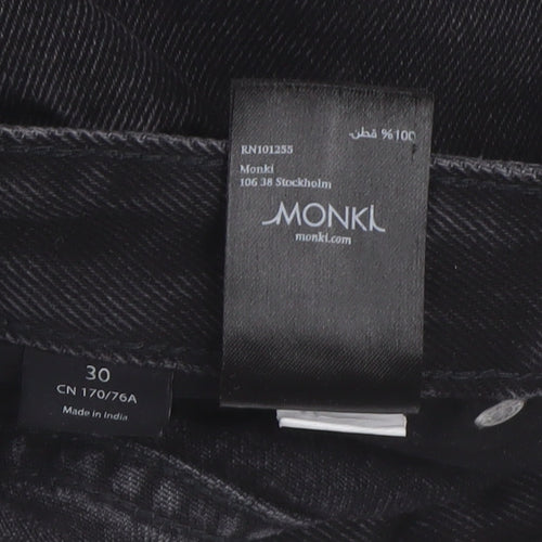 Monki Black Straight Fit Women's Jeans Size 12