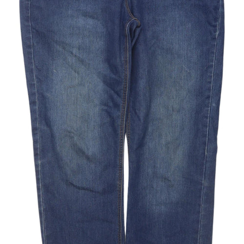 George Women's Blue Straight Regular Jeans Size 12