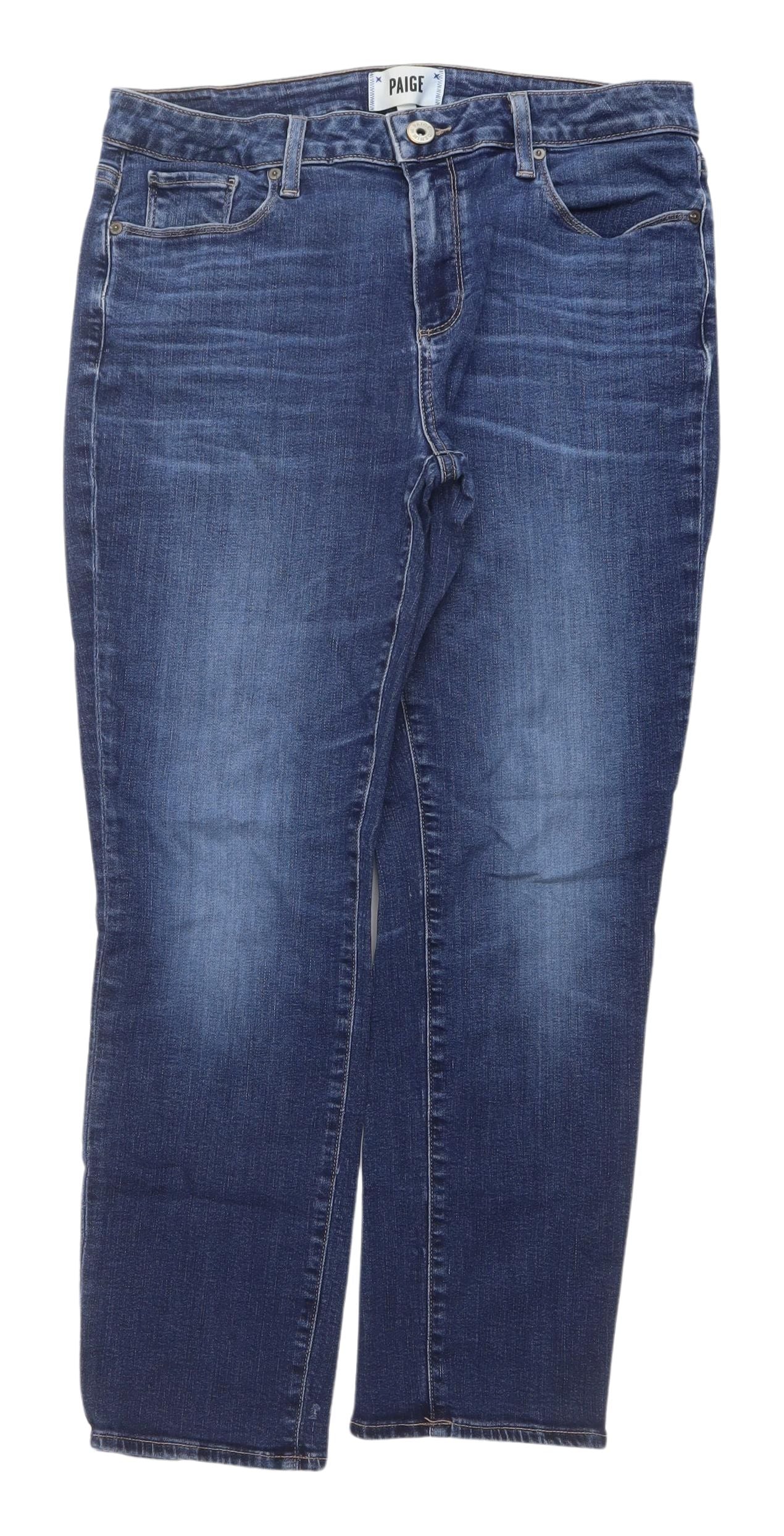 Paige Brigitte Women's Blue Straight Jeans Size 29