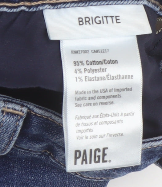 Paige Brigitte Women's Blue Straight Jeans Size 29