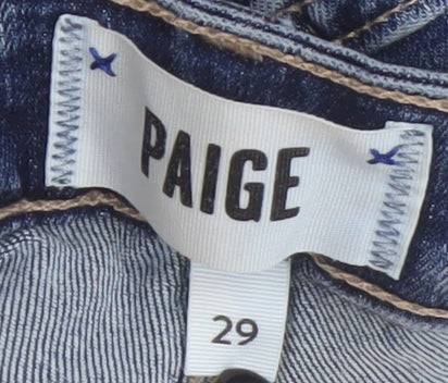 Paige Brigitte Women's Blue Straight Jeans Size 29
