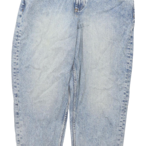 M&S Women's Blue Mom Jeans, Size 10 Petites