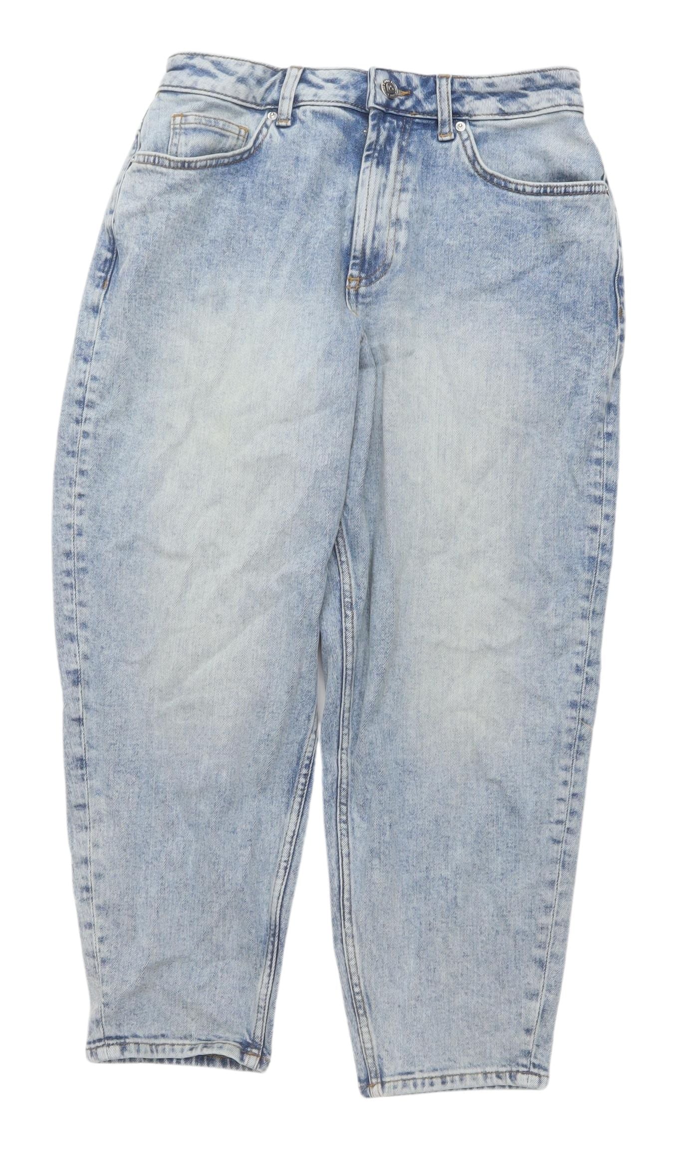 M&S Women's Blue Mom Jeans, Size 10 Petites