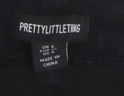 PrettyLittleThing Women's Black Skinny Jeans Size 8