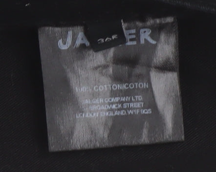 Jaeger Men's Black Chino Trousers, Size 36 Regular Fit