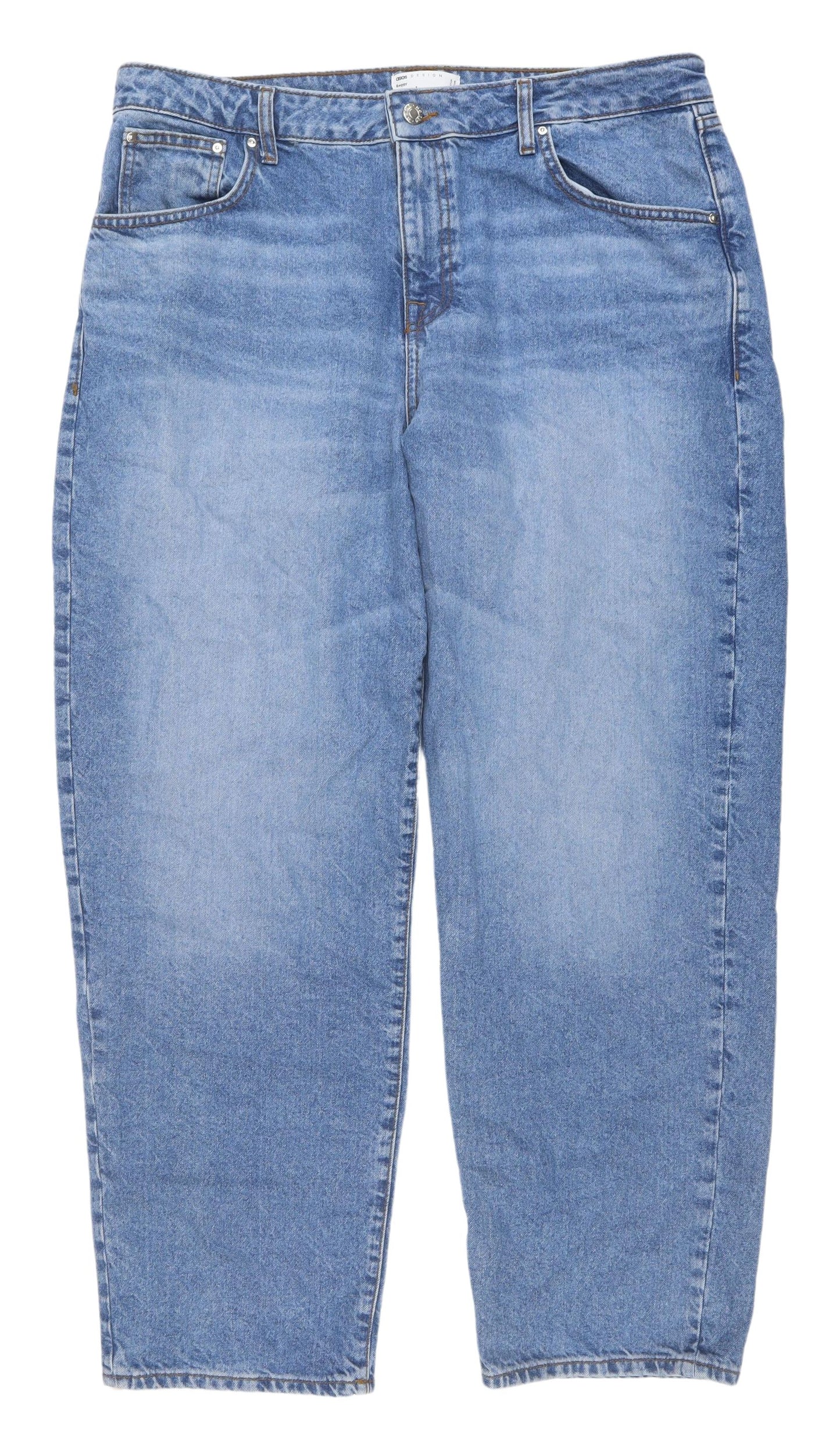 ASOS Men's Blue Straight Leg Denim Jeans Size 38