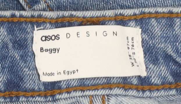 ASOS Men's Blue Straight Leg Denim Jeans Size 38