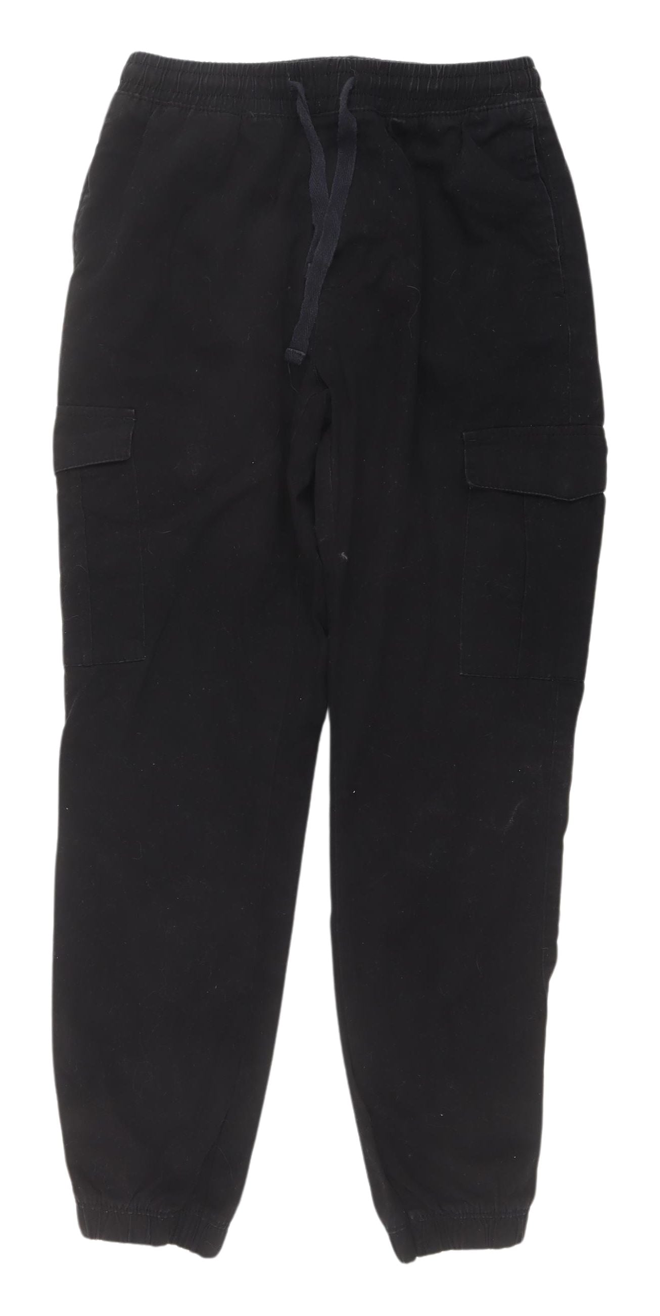 Brave Soul Men's Black Cargo Trousers - Size 32, Cotton, Casual