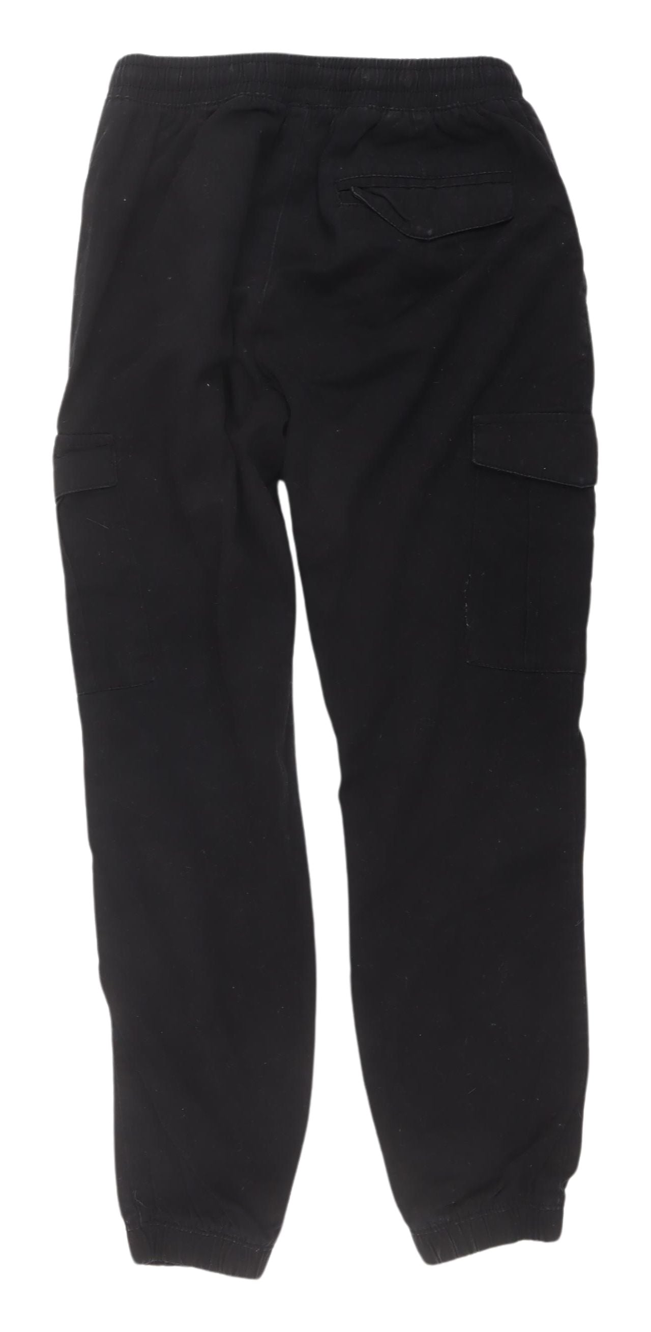 Brave Soul Men's Black Cargo Trousers - Size 32, Cotton, Casual