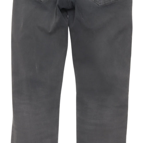 Gant Mens Grey Straight Jeans W34 L34 Regular Fit