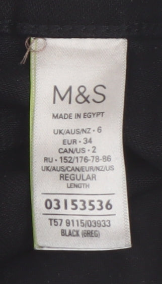 Marks and Spencer Women's Black Regular Jeans - UK 6