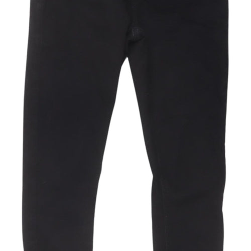 Topshop Women's Black Skinny Jeans - Size L, Dark Wash