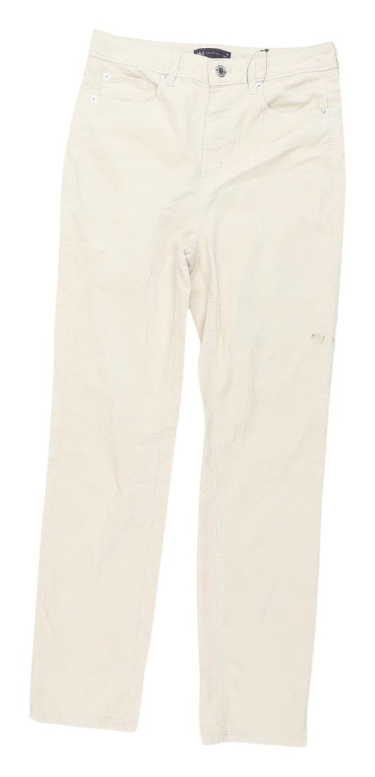 Marks and Spencer Women's Ivory Chino Trousers - Size 10