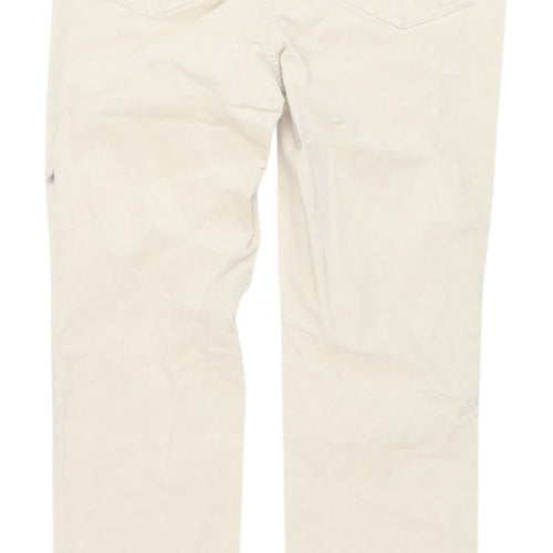 Marks and Spencer Women's Ivory Chino Trousers - Size 10