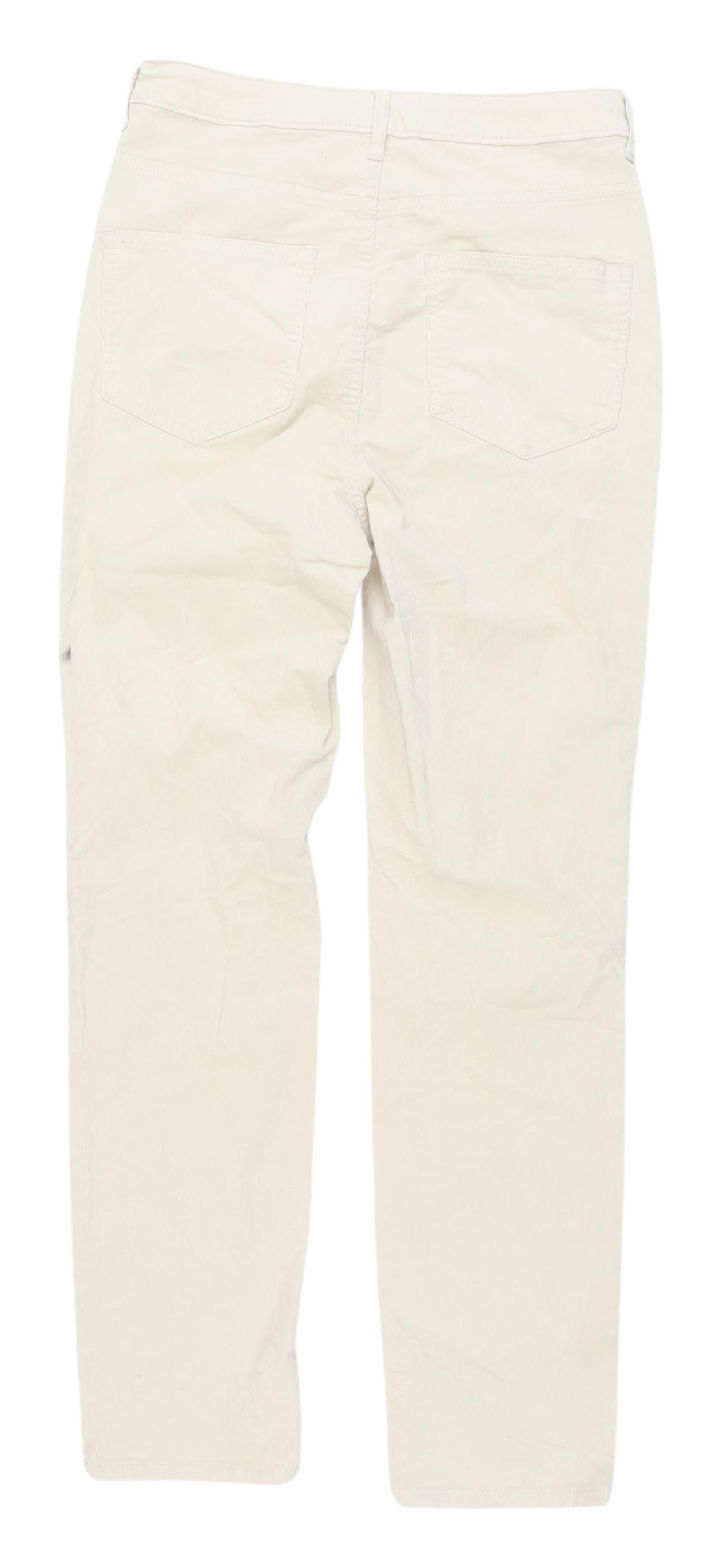 Marks and Spencer Women's Ivory Chino Trousers - Size 10