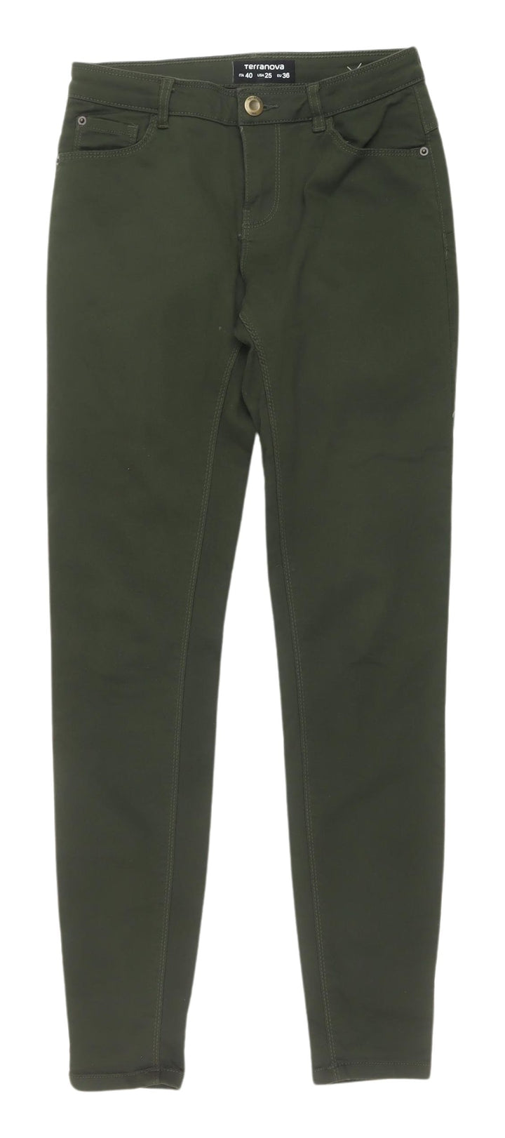 Terranova Women's Green Skinny Jeans Size 8 Slim Fit