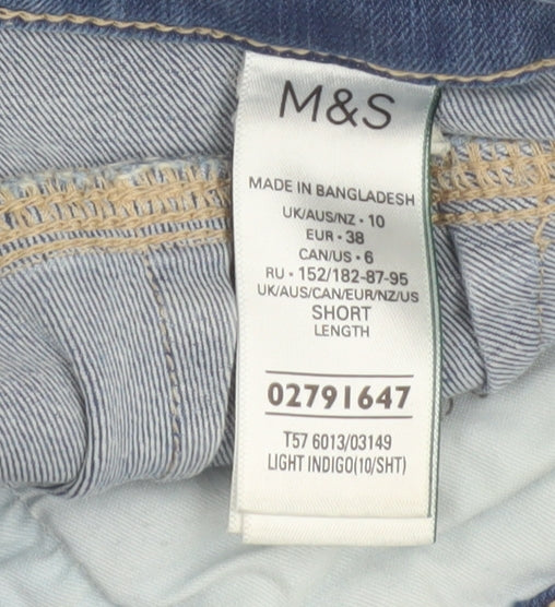 Marks and Spencer Women's Blue Straight Jeans Size 10