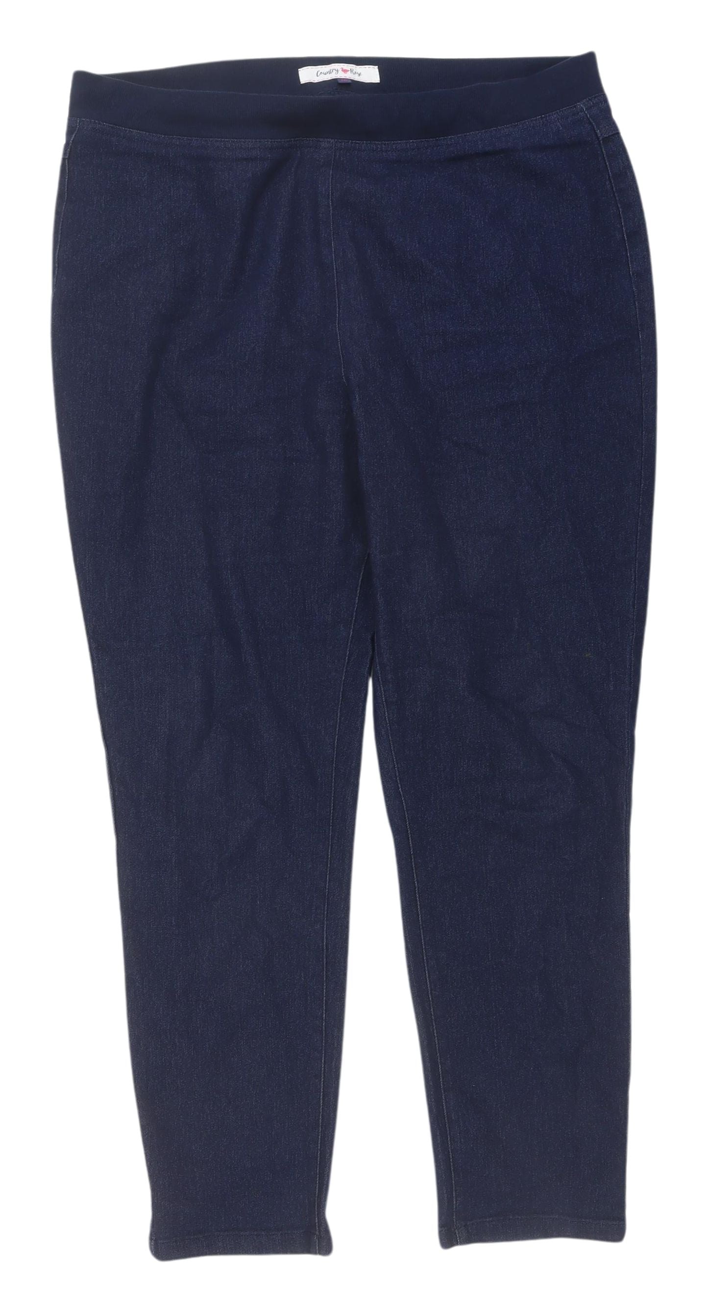Country Rose Women's Blue Denim Jeggings Size 16