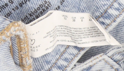 Primark Women's Light Blue Denim Waistcoat Size 10