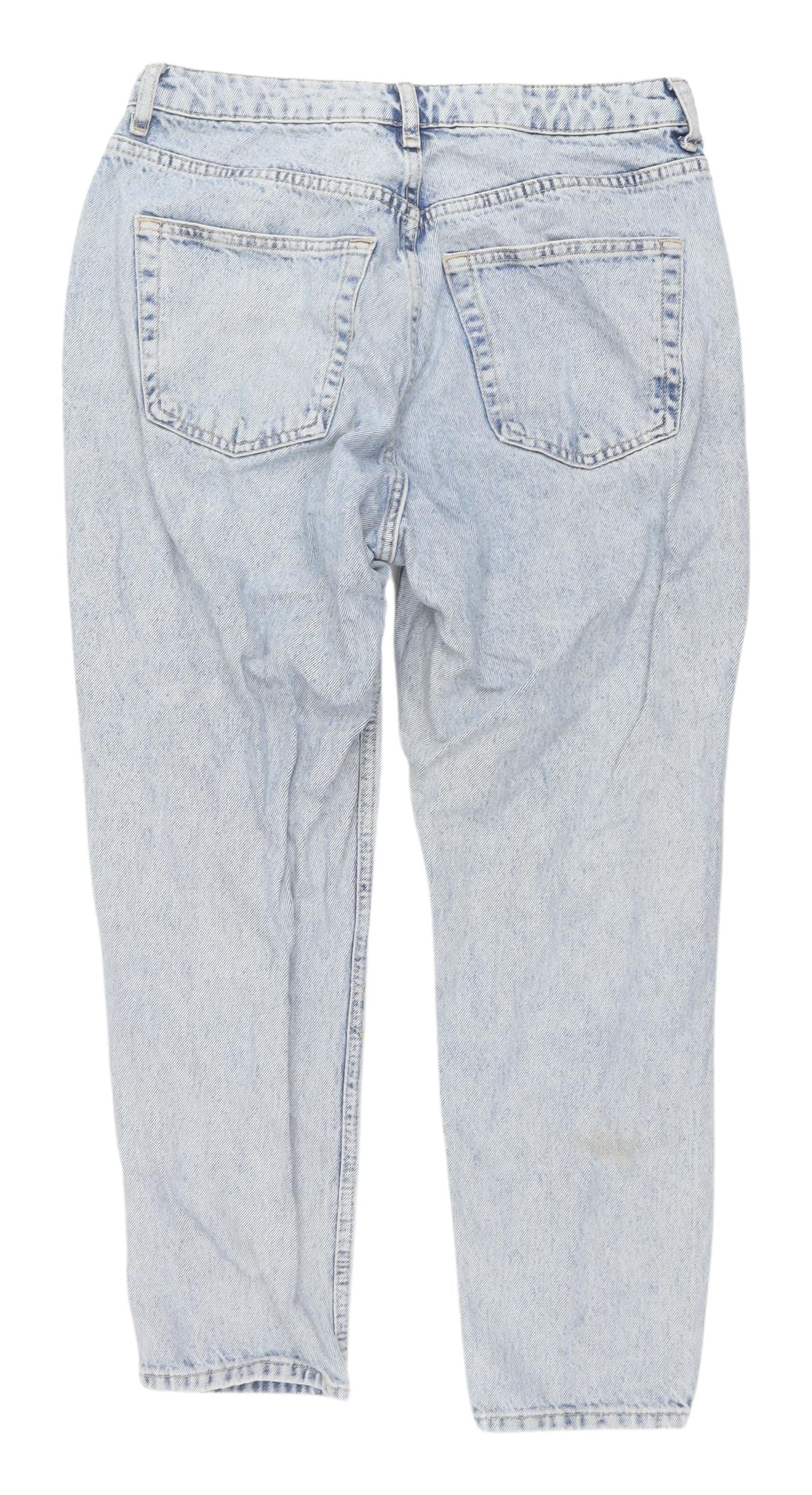 Topshop Women's Blue Straight Leg Jeans Size 12