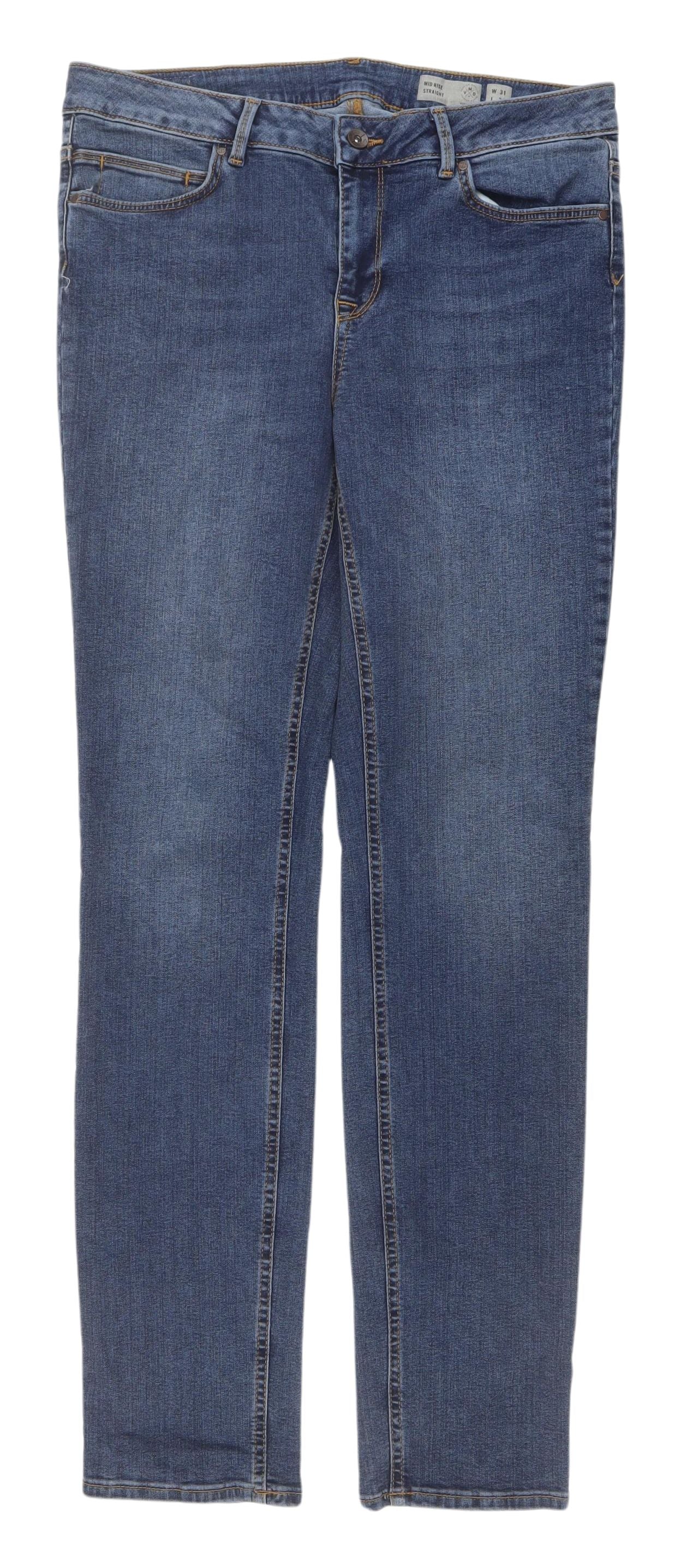 Vero Moda Men's Straight Blue Denim Jeans