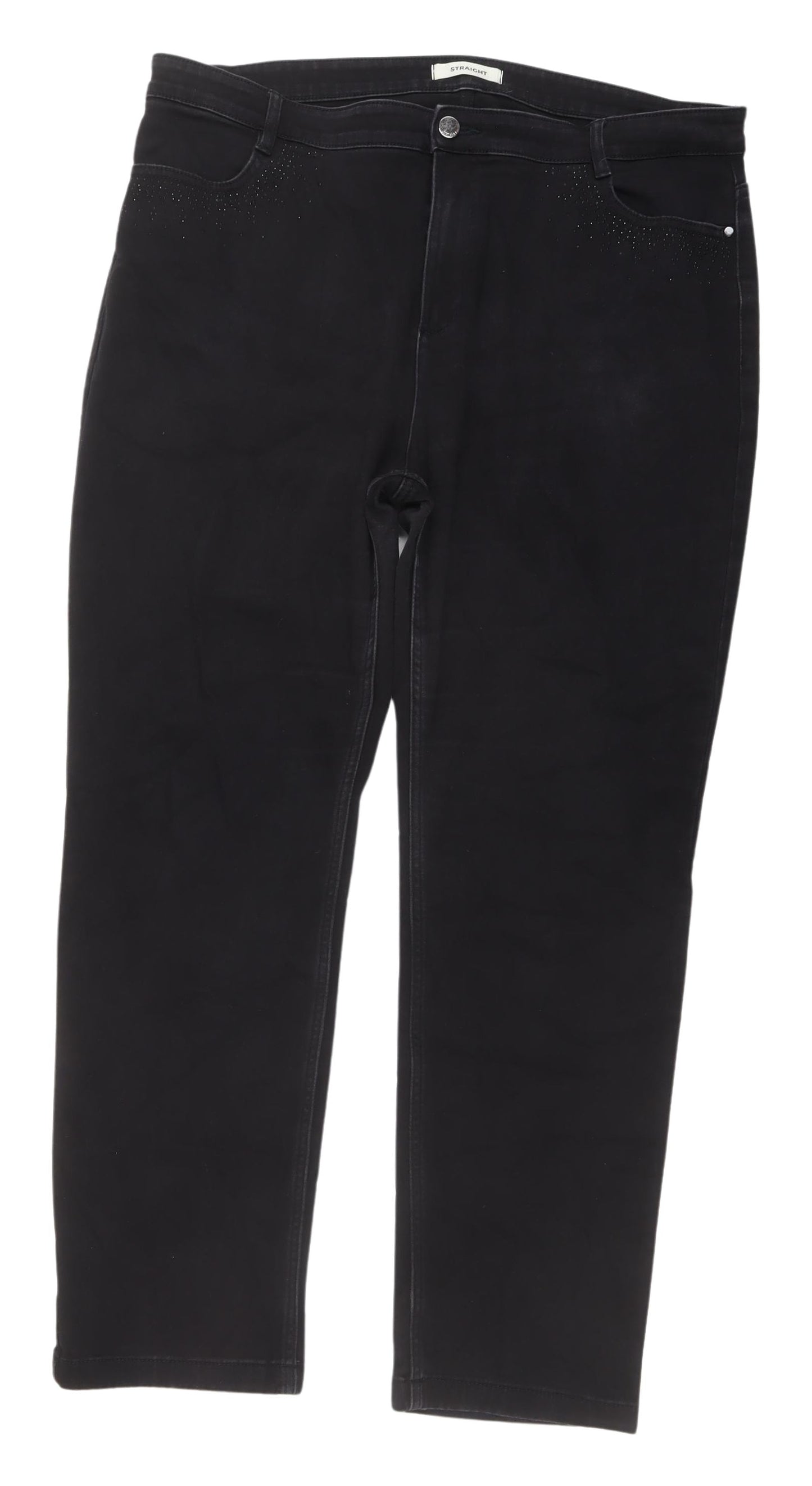 Marks & Spencer Women's Black Straight Jeans Size 20