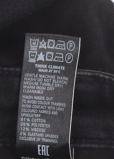 Marks & Spencer Women's Black Straight Jeans Size 20