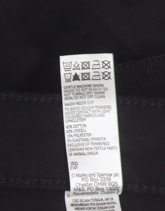 Marks and Spencer Black Straight Leg Tall Jeans