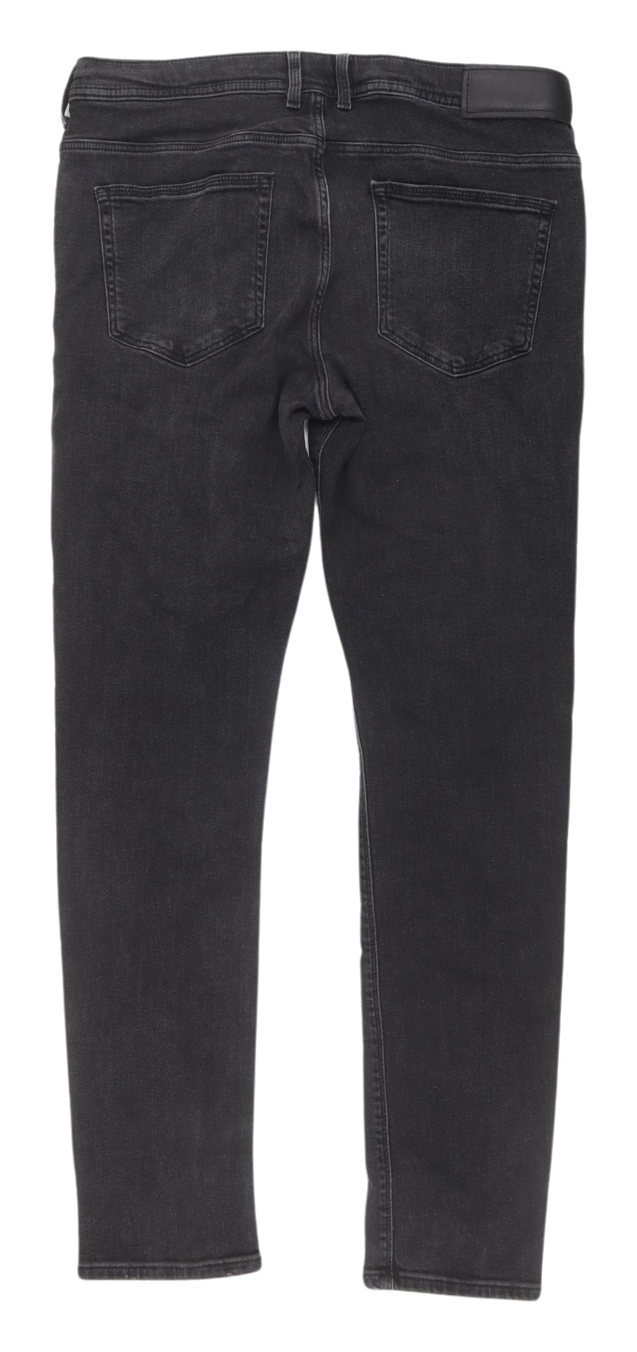 River Island Men's Black Straight Jeans Size 32