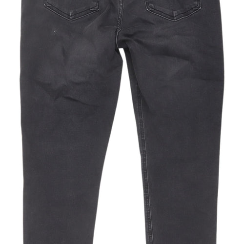 Topshop Women's Black Straight Jeans Size 10