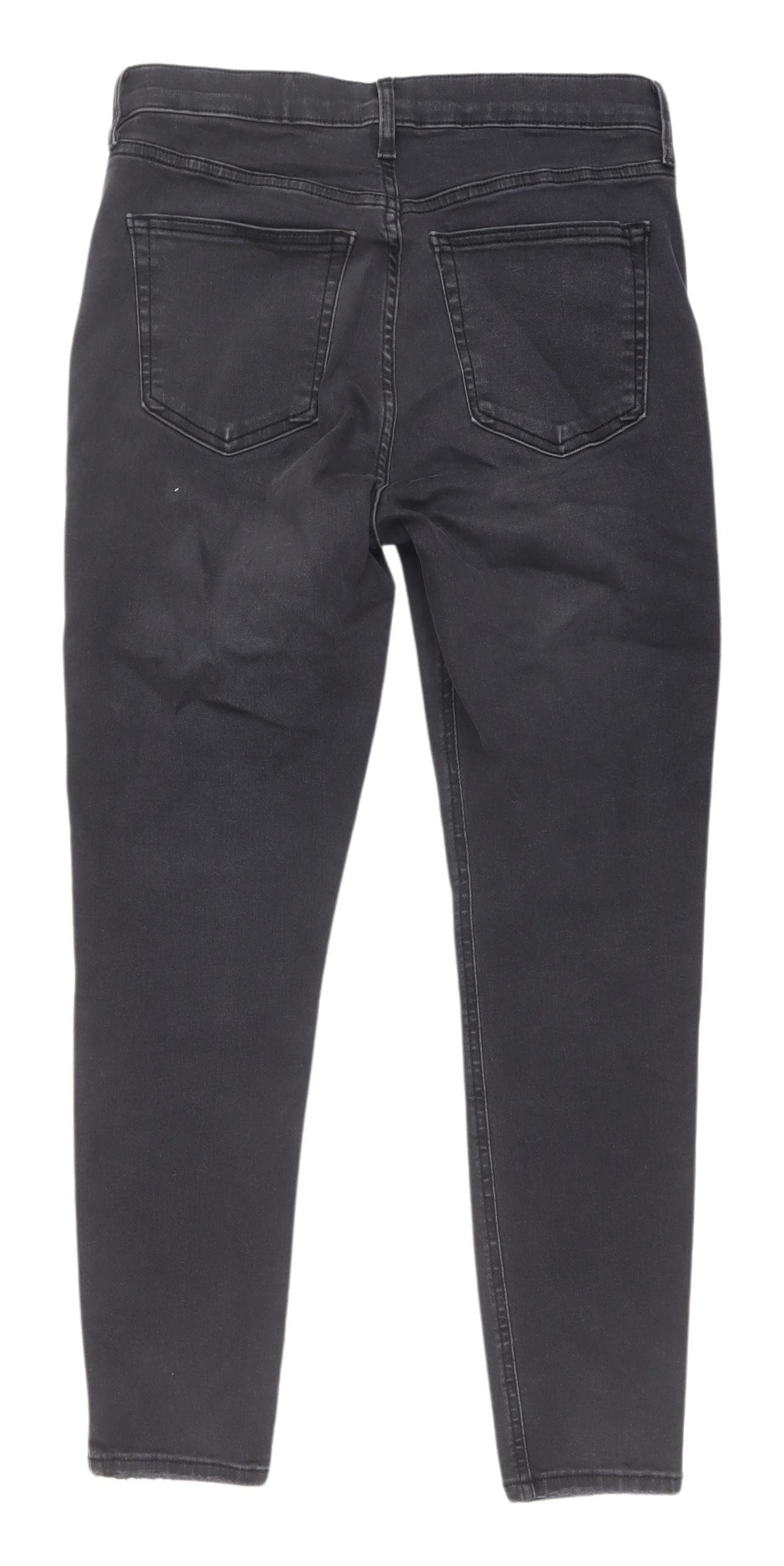 Topshop Women's Black Straight Jeans Size 10