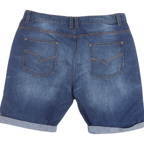 Soulcal & Co Women's Blue Bermuda Denim Shorts Size 16