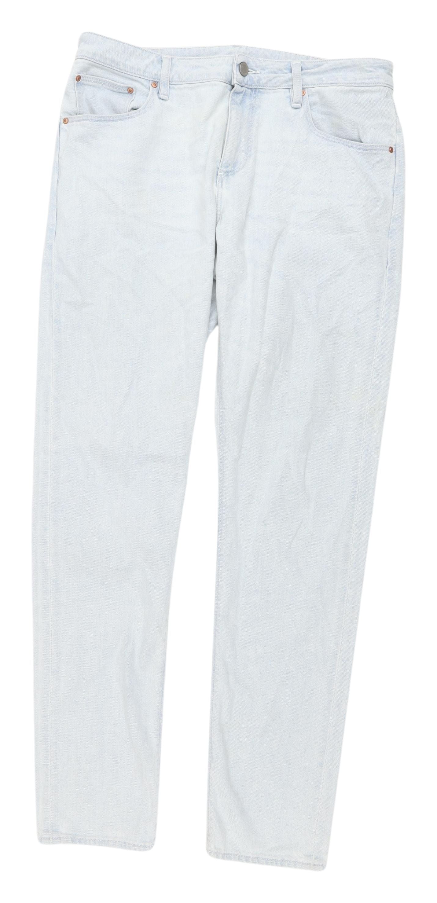 ASOS Men's Light Straight Jeans 34 Regular Denim