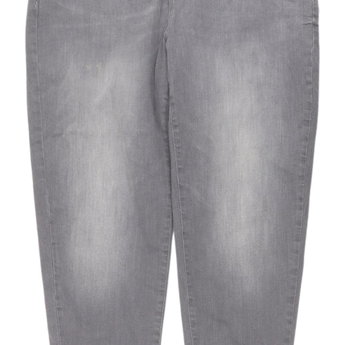 Women's Grey Slim Fit Jeans, Size 14S - Tu