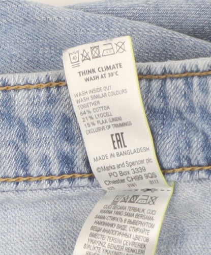 Marks and Spencer Women's Blue Straight Jeans Size 12