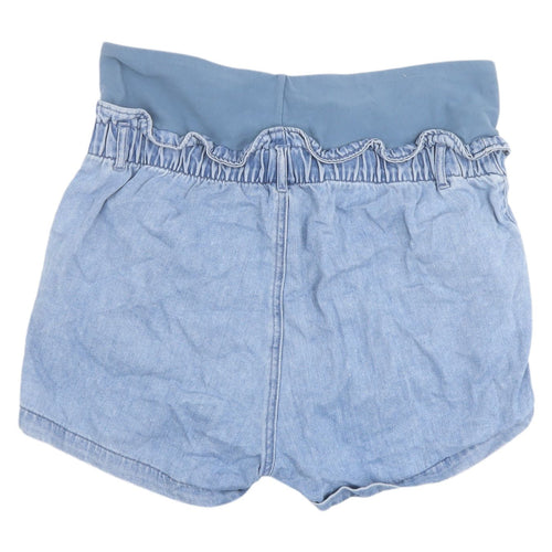 H&M Women's Blue Maternity Denim Shorts Size L