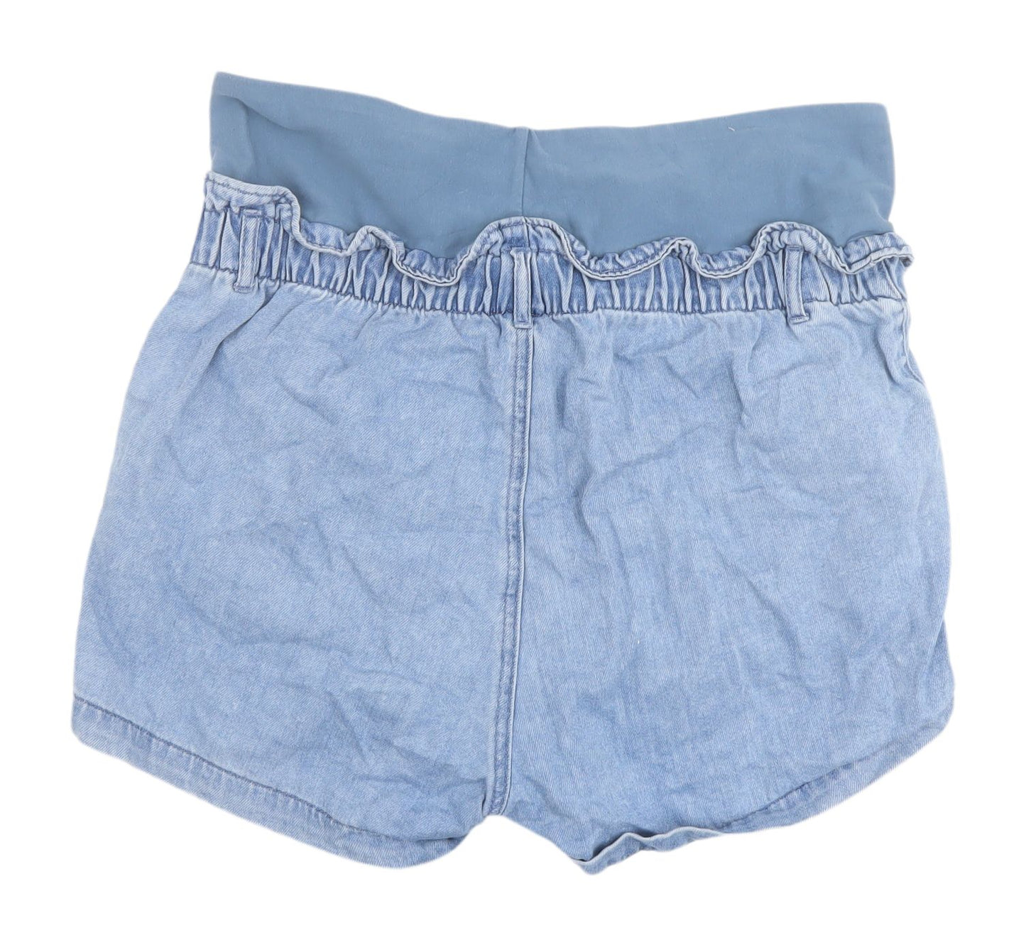 H&M Women's Blue Maternity Denim Shorts Size L