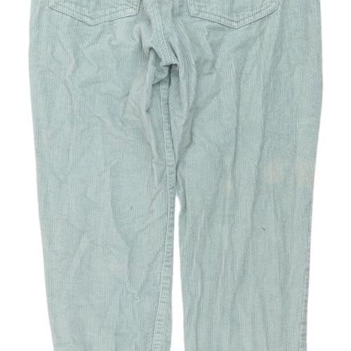 Pull & Bear Women's Green Cropped Trousers, Size 12