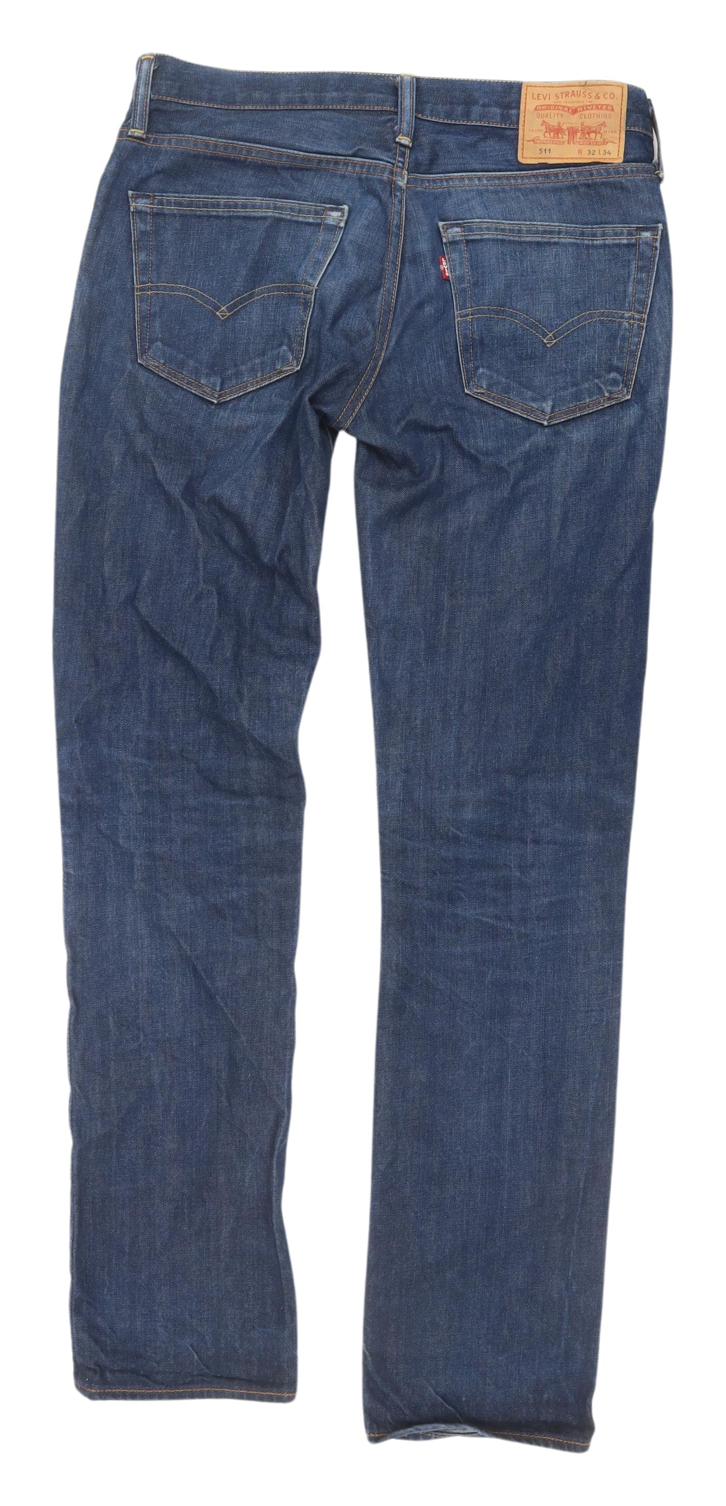 Levi's 511 Men's Blue Slim Straight Jeans Size 32