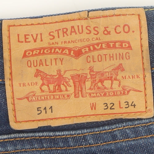 Levi's 511 Men's Blue Slim Straight Jeans Size 32