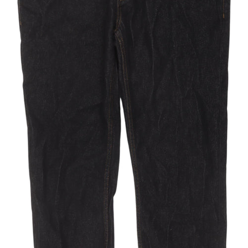 George Men's Black Straight Jeans, Size 36 Waist