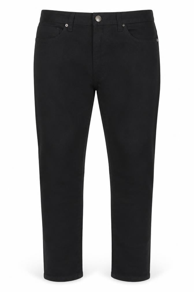 Front view of Denim Co. Men's Black Skinny Jeans, size 32