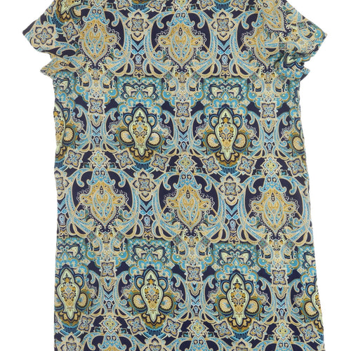 Boohoo Women's Multicoloured Paisley T-Shirt, Size 8