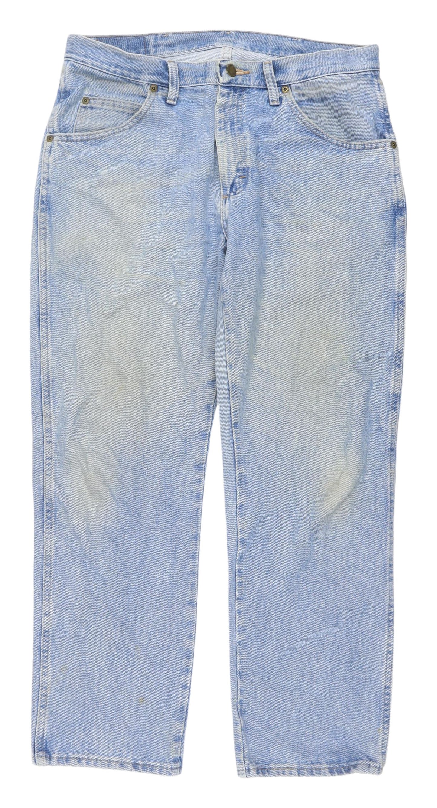 Wrangler Men's Blue Straight Leg Jeans, Size 34