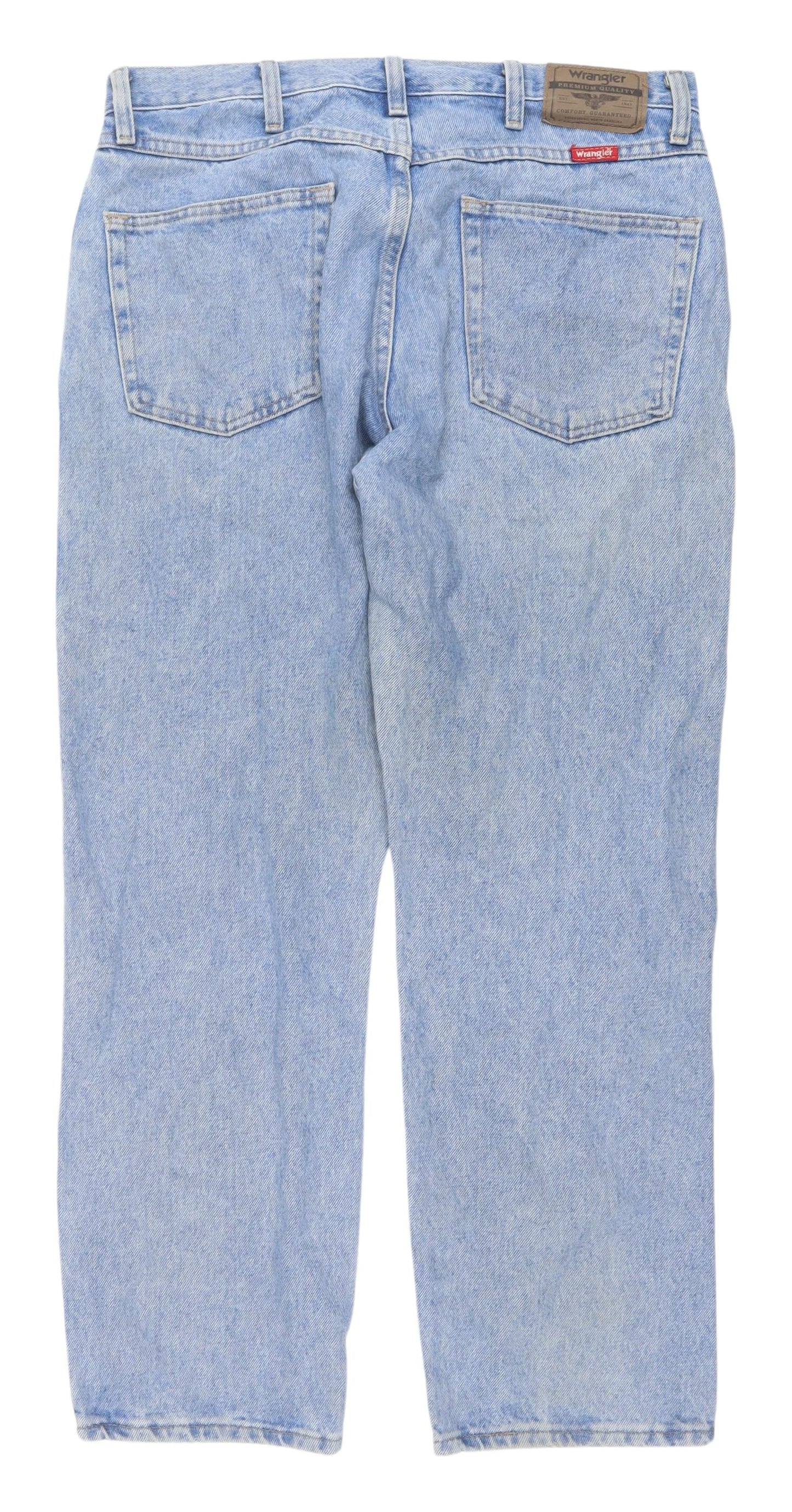 Wrangler Men's Blue Straight Leg Jeans, Size 34