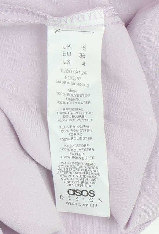 ASOS Pink Sleeveless Dress Size 8 New Elegant Women