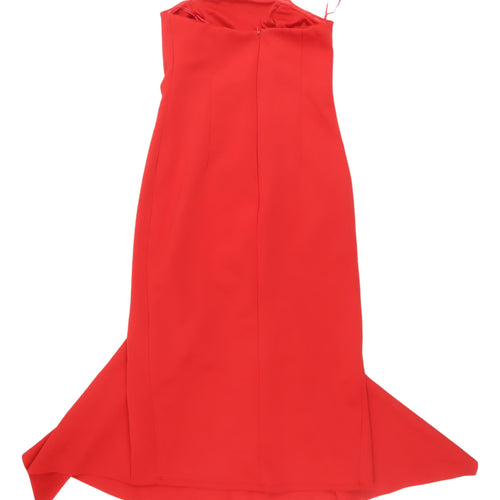 River Island Women's Red Mermaid Dress, Size 10