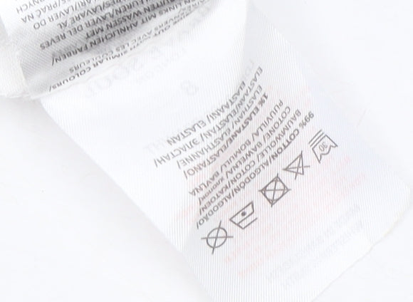 Brave Soul Women's White Pinafore Dress UK 8